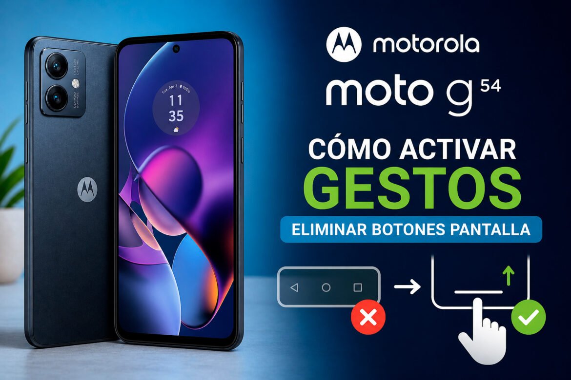 Activar gestos en Motorola moto G54