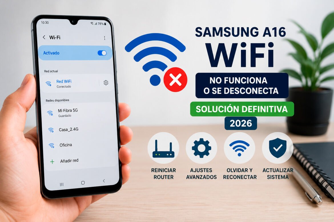 Samsung A16 el wifi no funciona