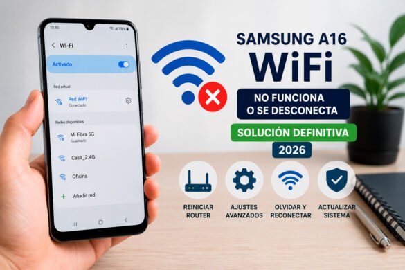 Samsung A16 el wifi no funciona